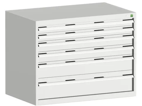 ladekast 800x1050x650mm 6laden zware lasten RAL7035