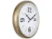 Landelijke wandklok - 39cm - Stille klok - Wit/ Goud- NeXtime "Classic