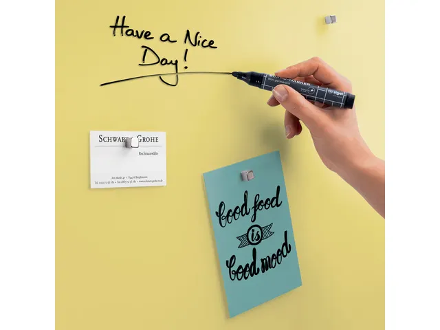 Glas Magneetbord Sigel Artverum mat pastelgeel 60x40cm