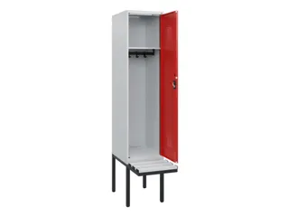 locker met bank,HxBxD 1950x400x815mm,1vak,vak B 400mm,cilinderslot - 1