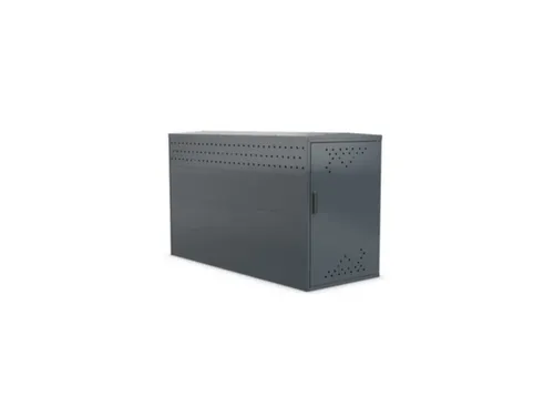 fietsgarage,grondveld,HxBxD 1250x850x2050mm,wanden staal,dak staal