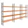 palletstelling,basis+2xaanbouw,HxBxD 4620x8500x750mm,vakl. 3000kg