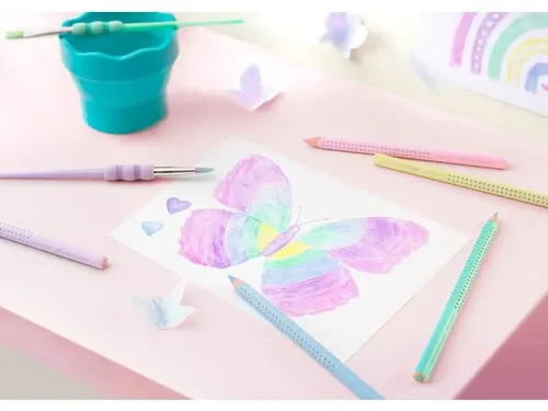 Kleurpotlood Faber-Castell Jumbo Grip pastel blauw