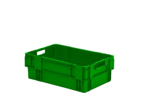 Euronorm Draaistapelbak Pp Hxlxb 210X600X400Mm 38L Groen