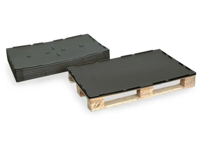 Protège-palettes multi-usage Lxl 1200x800mm ABS a. bord antidérapant