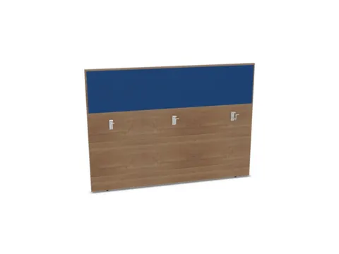 baliepaneel,v. bureau,aanbouw achter,B 1600mm,NT-cherry,BN6016-blauw