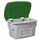 strooigoedbak,200l,HxBxD 665x975x705mm,PE,grijs,deksel groen