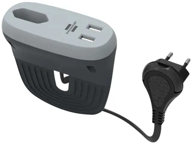 Laadstation Brennenstuhl Sofa 1 eurosocket 2 USB zwart/grijs