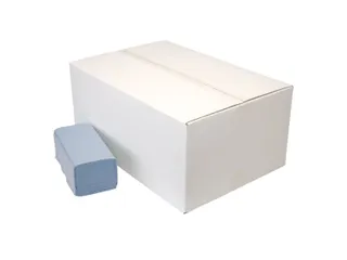 Handdoekpapier 50785 Z-vouw REC blauw 1-Laags 23x25cm 5000 Stuks - 1