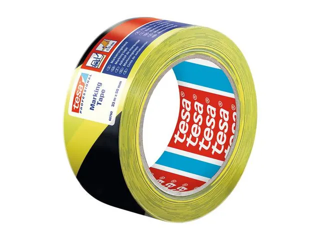 Markeringstape tesa Professional 60760 PV1 50mmx33m geel-zwart