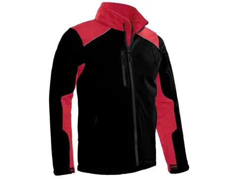 Veste Santino Tour Softshell Noir/Rouge Taille L