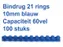 Bindrug Fellowes 10mm 21-rings A4 blauw 100stuks