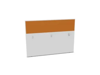 baliepaneel,v. bureau,aanbouw achter,B 1600mm,Bl-wit,BN3005-geel - 1