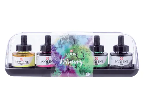 Talens Ecoline Vloeibare waterverf set Primair 5 x 30 ml