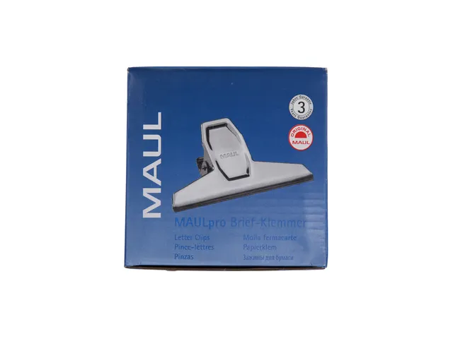 Papierklem MAUL Pro 95mm capaciteit 25mm zilver