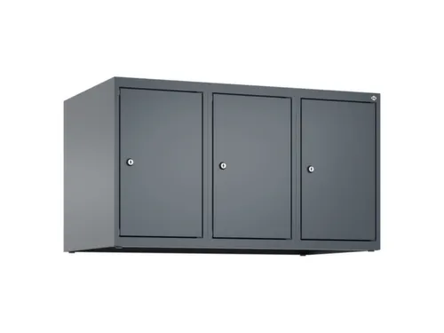 opzetkast,v. locker,3vak.,vak B 300mm,HxBxD 500x900x500mm,vleugeldeur