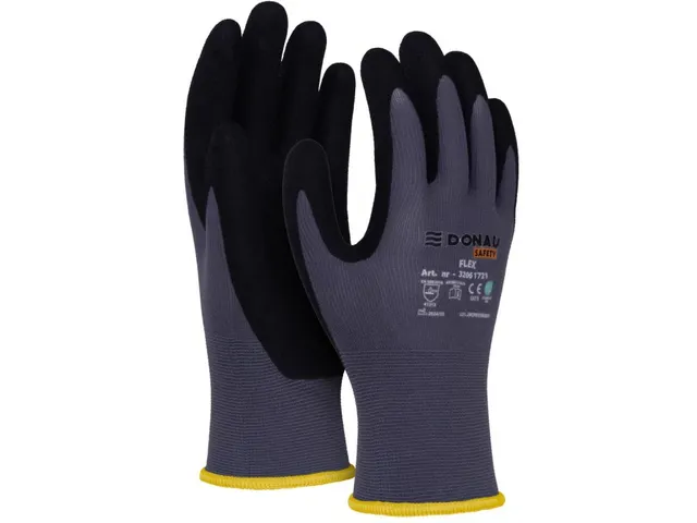 gants de protection Flex, gris, M, taille 8