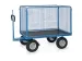 Handtrekwagen Trekoog 6445lz 1000kg 1600x900mm Draadgaas Luchtbanden