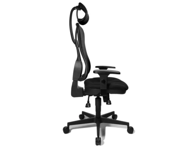Siège Bureau Pivotant Assise Noir Dossier Maille Noir
