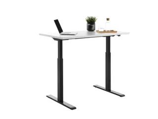 Elektrisch ihv bureau,HxBxD 700-1200x1200x600mm,blad wit,T-voet zwart - 4