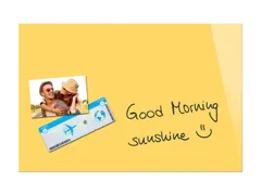 Glasmagneetbord Be!Board zonnegeel 60x40cm