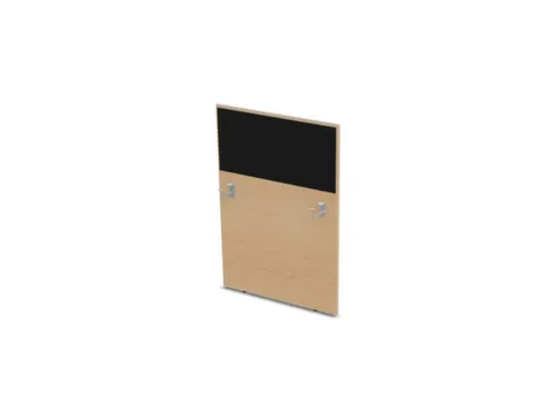 baliepaneel,v. bureau,aanbouw rechts,B 800mm,NE-esdoorn,BN8033-zwart