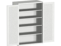 kast met sleufplaat,HxBxD 2000x1300x650mm,4xStalen bodem