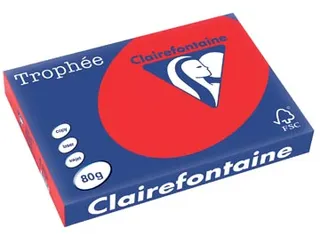 Trophée Intens gekleurd papier A3 80 gram 500vel Koraalrood - 2