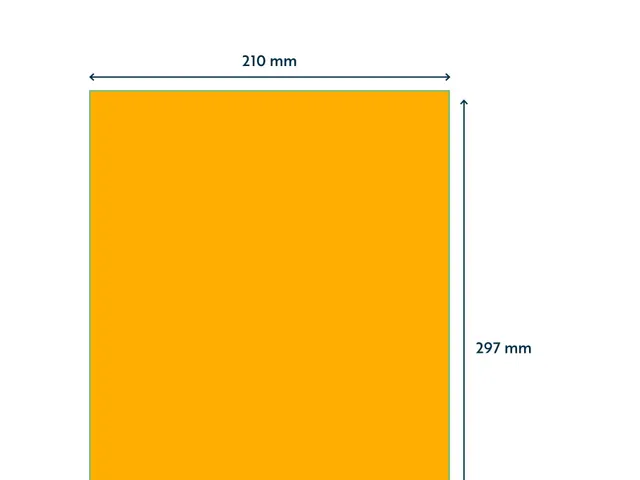 Etiquette universelle 210x297mm orange fluorescent 100 pièces