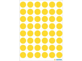 HERMA 1861 Multipurpose etiketten Rond 13mm Geel 240 stuks - 2