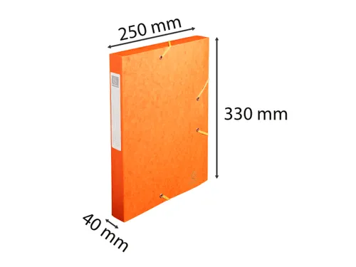 CARTOBOX glanskarton rug 40mm oranje