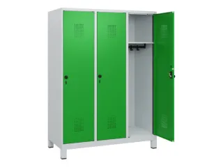 schoollocker,HxBxD 1630x1200x500mm,3vak,vak B 400mm,draaigrendel - 1