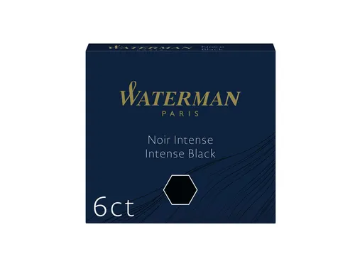 Inktpatroon Waterman kort Zwart 6 stuks
