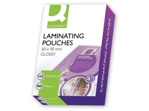 Lamineerhoes Glanzend Transparant 60x90mm 2x125mic Doos 100 Stuks
