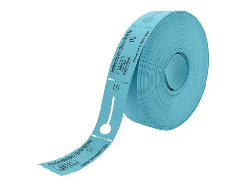 Garderobebonnen Combicraft nummering 1 t/m 500 blauw 500 stuks