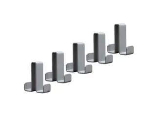 Dubbele Haak,V. Wand-/Staande Kapstok,Aluminium - 2