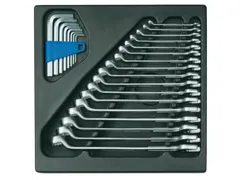 GEDORE 1500 ES-1 B Combinatiesleutelset in 2/3 ES module