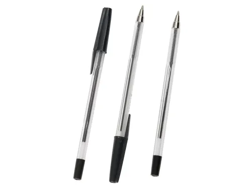 Balpen Met Dop Medium Punt 1.0mm Zwart