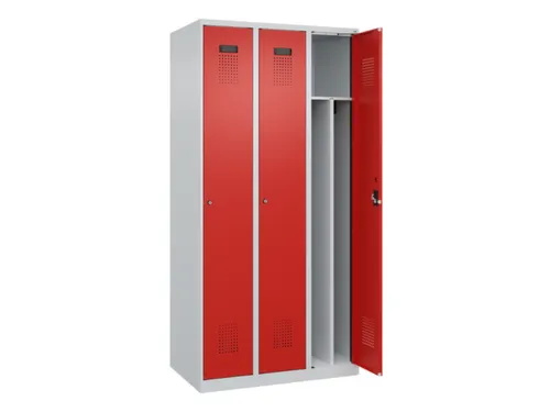 locker voor scheiding van kleding,HxBxD 1850x900x500mm,3vak