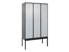 locker voor scheiding van kleding,HxBxD 2120x1200x500mm,3vak
