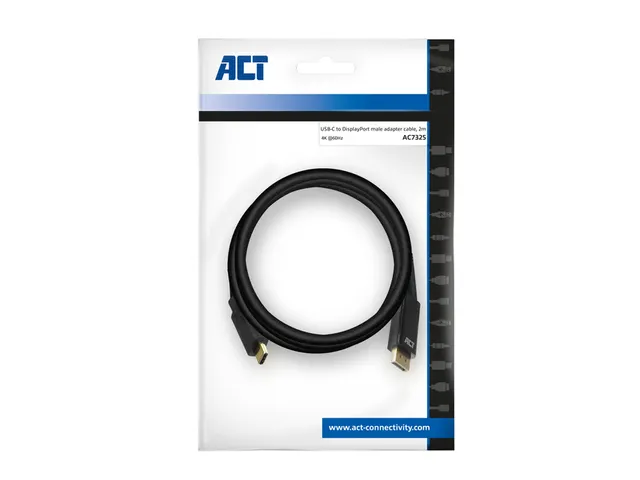 Kabel ACT USB-C naar Displayport 60Hz 2 meter