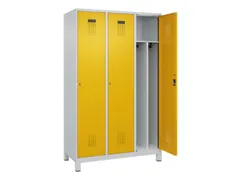 locker voor scheiding van kleding,HxBxD 1950x1200x500mm,3vak