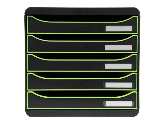 Ladenbox A4+ 5 Laden BIG-BOX PLUS Clc Sw/Apfelgrün/Sw