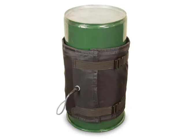 verwarmingsmantel,v. 60l vat,buiten nylon,zwart,300 W,m. thermostaat