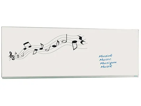 Schoolbord Enkelvlaksbord 120x250cm Magnetisch Wit emaille