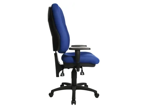Bureaustoel Topstar Wellpoint 30 SY blauw stof