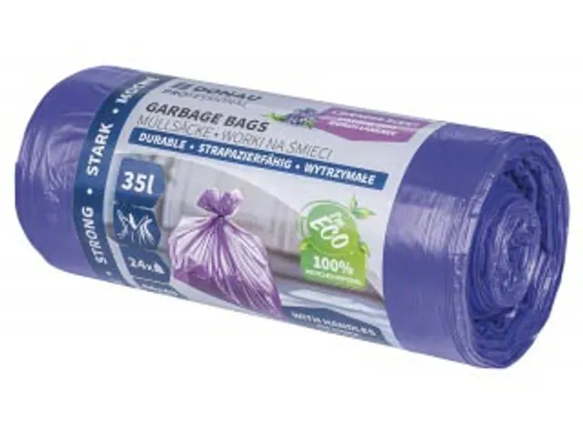 Vuilniszak 18 Micron 35 Liter Lavendel 24 Stuks