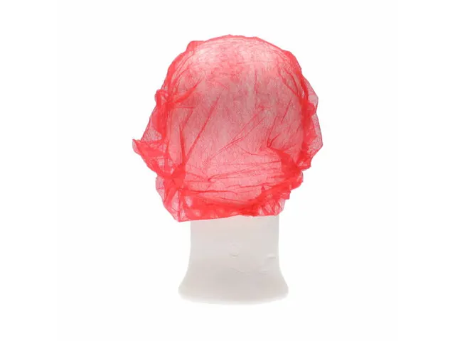 PP non woven haarnet rood 50cm bouffant cap maat M 1000 stuks