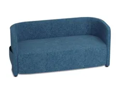 sofa,2-zits,stof blauw,HxBxD 760x1570x760mm,2zijvakken