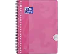 School collegeblok A4+ gelijnd 23-gaats 80 vel roze